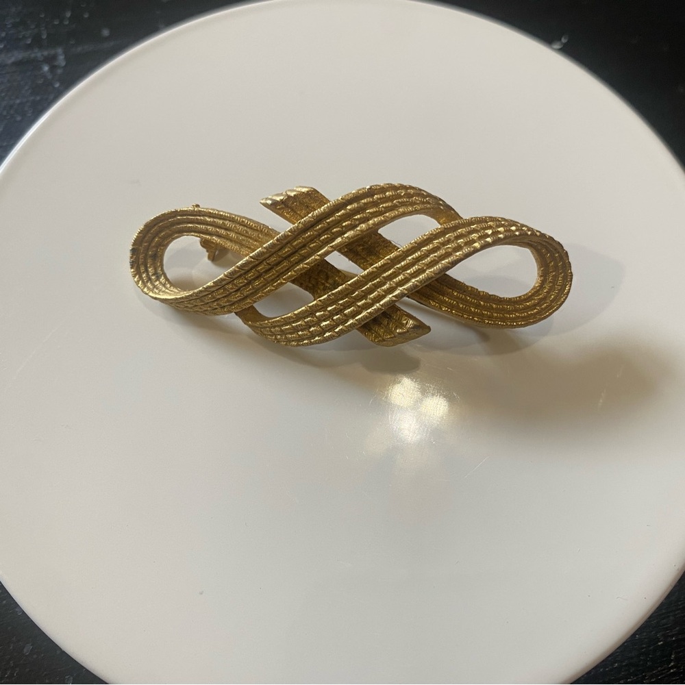 Vintage, ribbon-like brooch - Picture 6 of 6